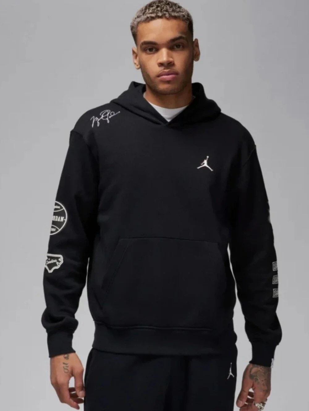 Jordan Essentials Member Hoodie Black  Pullover Mens Medium